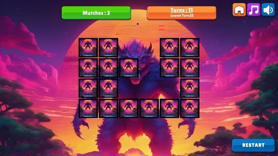 Скриншот 4 из OG Memory: Synthwave Monsters