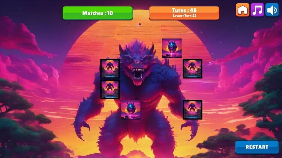 Скриншот 5 из OG Memory: Synthwave Monsters