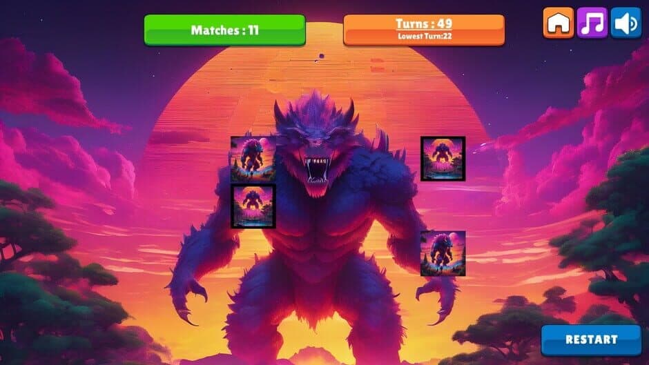 Скриншот 7 из OG Memory: Synthwave Monsters
