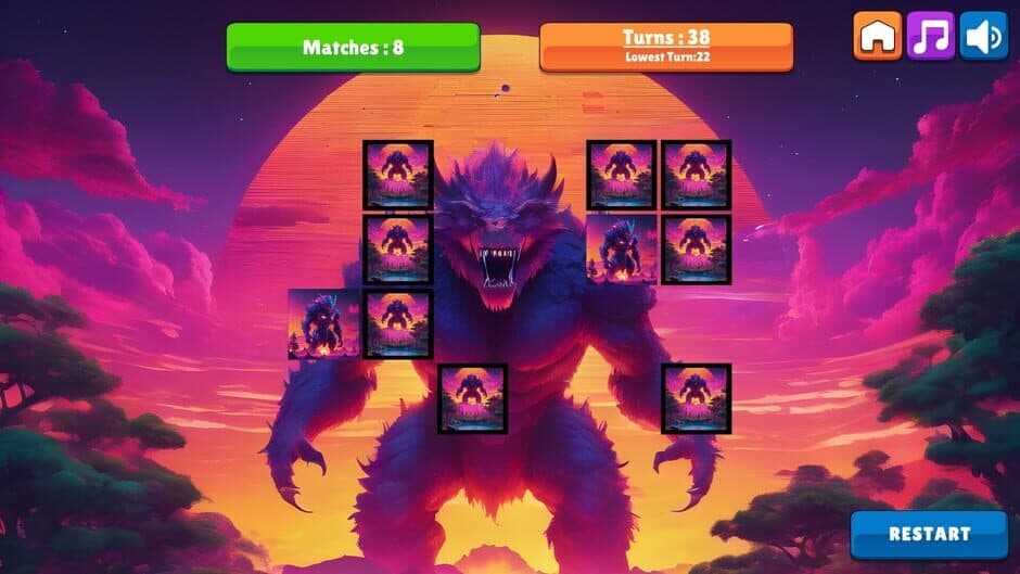 Скриншот 8 из OG Memory: Synthwave Monsters