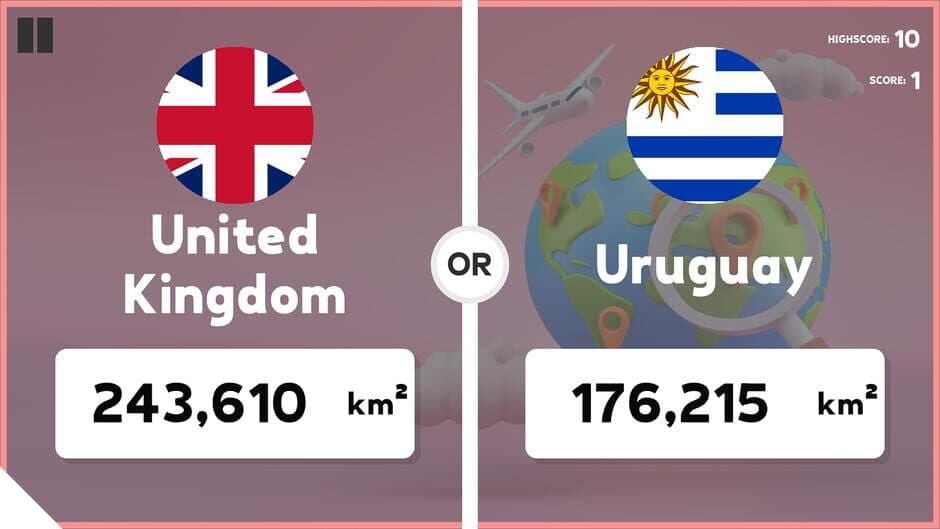 Скриншот 1 из Which Country Is Larger?