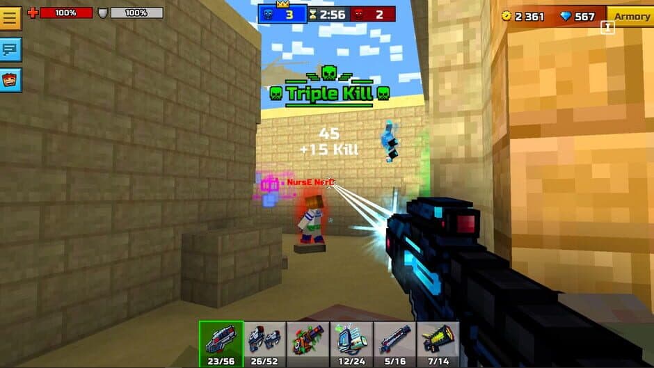Скриншот 2 из Pixel Gun 3D: Frost Dive Set