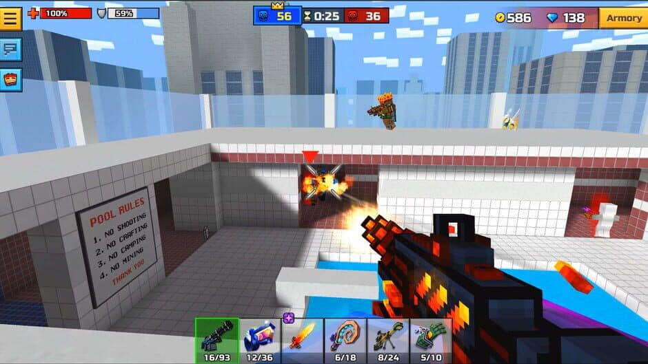 Скриншот 1 из Pixel Gun 3D: Dark Fire Set