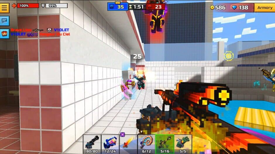 Скриншот 2 из Pixel Gun 3D: Dark Fire Set