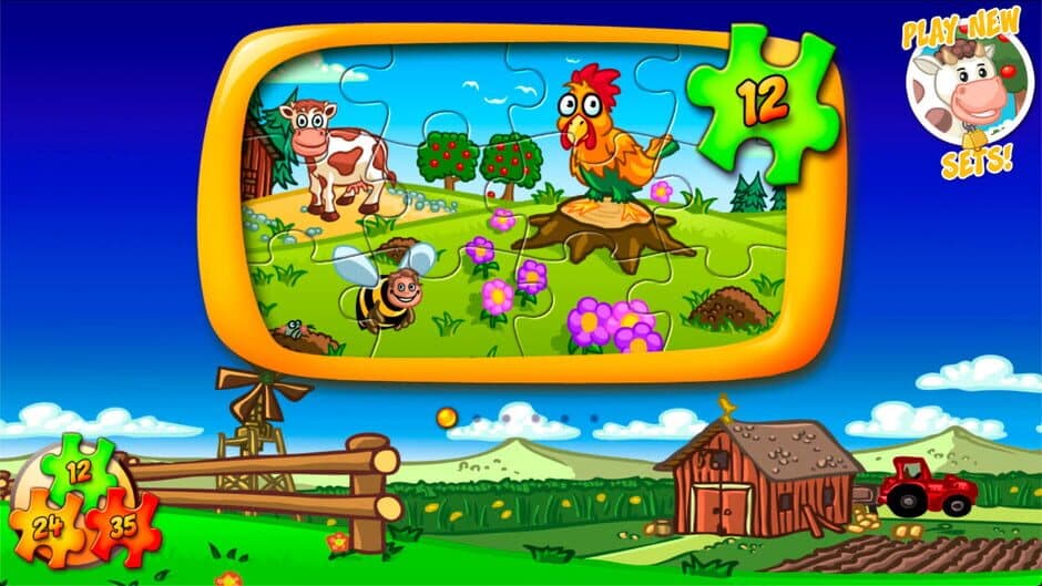 Скриншот 4 из Animal Farm Jigsaw Games for Toddlers, Babys and Kids