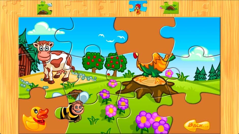 Скриншот 6 из Animal Farm Jigsaw Games for Toddlers, Babys and Kids