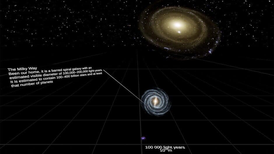 Скриншот 1 из Universe Size Comparison VR