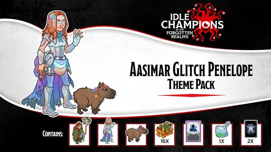 Скриншот 1 из Idle Champions: Aasimar Glitch Penelope Theme Pack