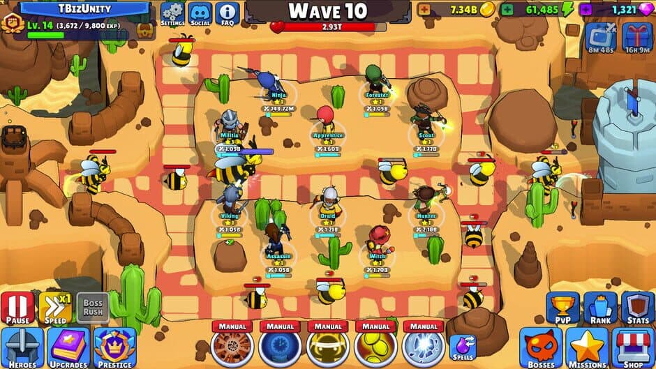 Скриншот 3 из Idle Hero TD