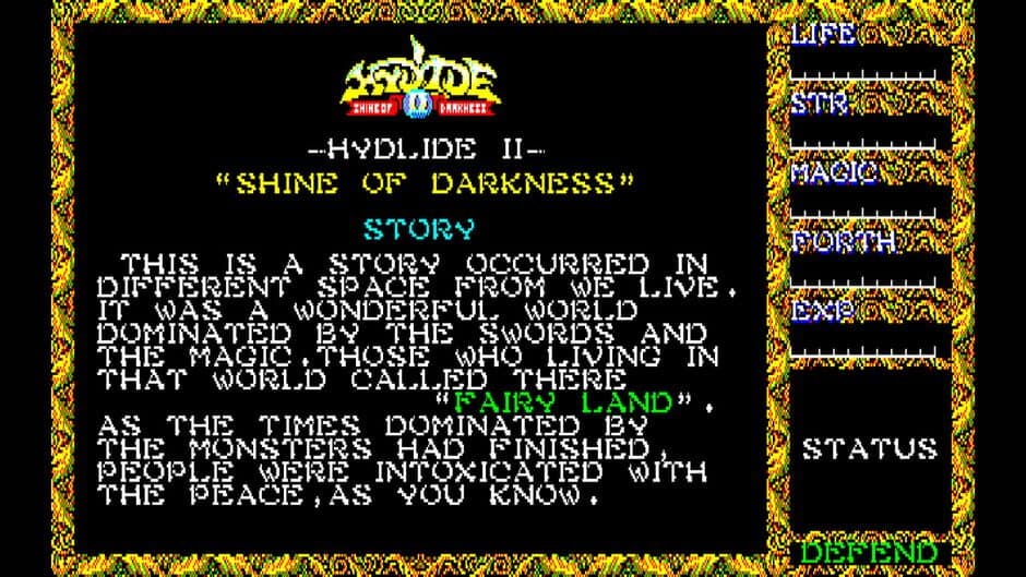Скриншот 1 из Eggconsole Hydlide II PC-8801