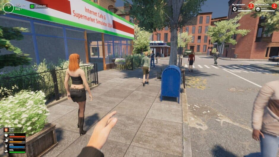 Скриншот 1 из Internet Cafe & Supermarket Simulator 2024