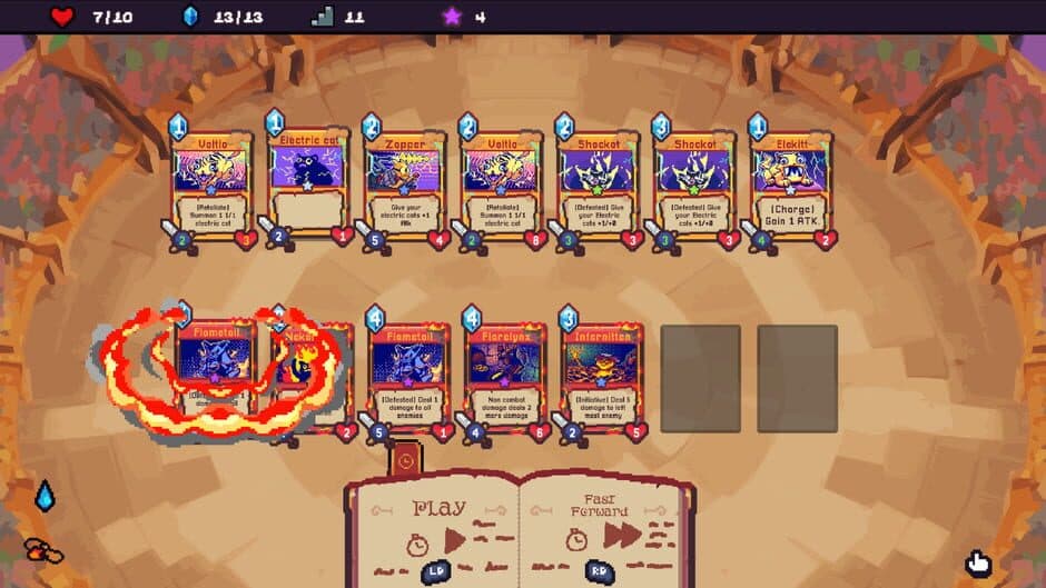 Скриншот 1 из Spellcats: Auto Card Tactics