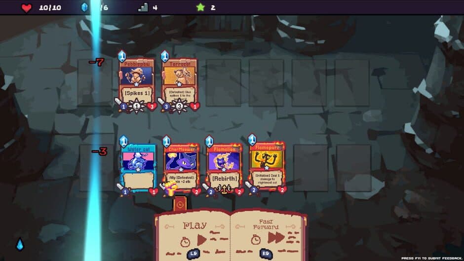 Скриншот 3 из Spellcats: Auto Card Tactics