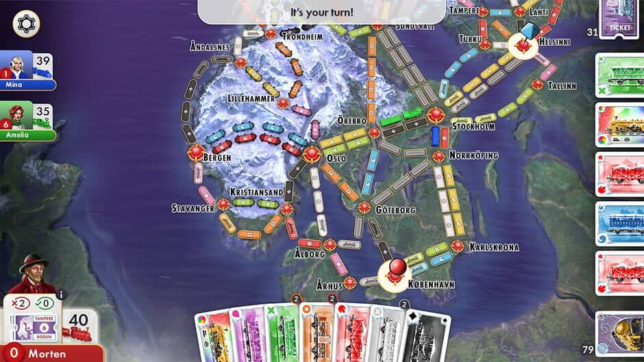 Скриншот 4 из Ticket to Ride: Nordic Expansion