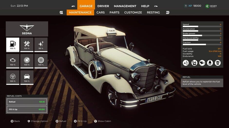 Скриншот 1 из Taxi Life: VIP Vintage Convertible Car
