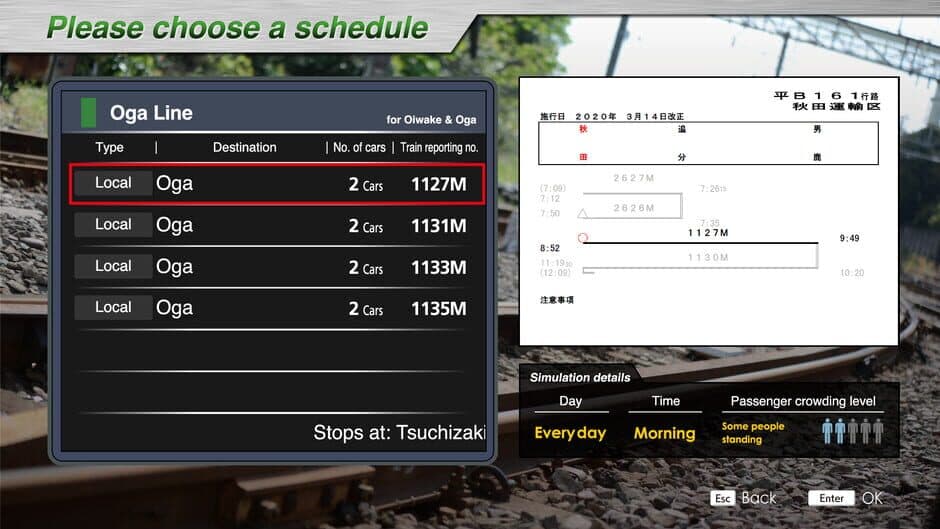 Скриншот 3 из JR EAST Train Simulator: Oga Line (Akita to Oga) EV-E801 series