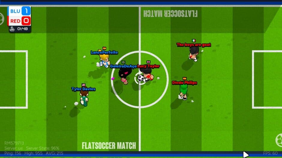 Скриншот 1 из FlatSoccer: Online Soccer