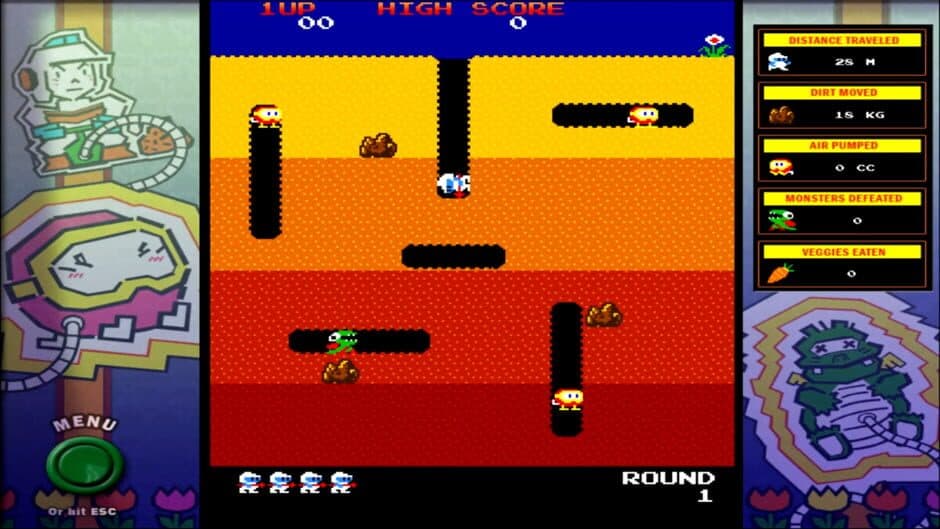 Скриншот 1 из Namco All-Stars: Dig Dug