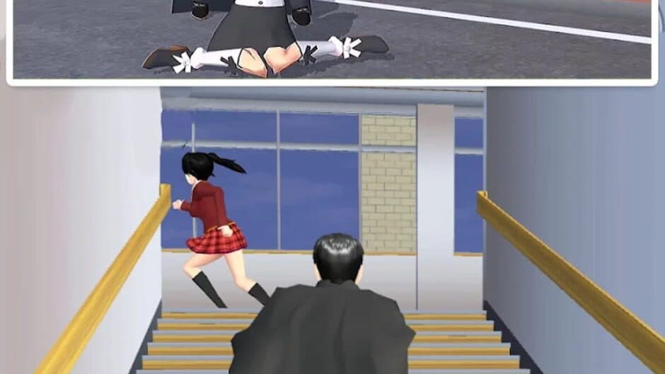Скриншот 2 из Anime School Chase Sim
