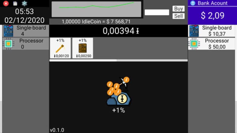 Скриншот 1 из IdleCoin