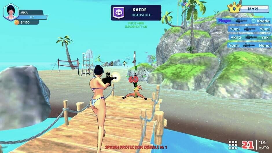 Скриншот 3 из Bikini Beach: Anime Girls Assault