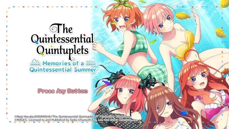 Скриншот 1 из The Quintessential Quintuplets: Memories of a Quintessential Summer