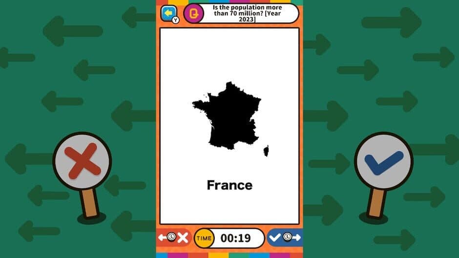 Скриншот 1 из Swipe Right or Left Geography Binary Quiz