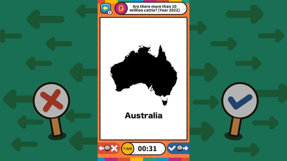 Скриншот 2 из Swipe Right or Left Geography Binary Quiz
