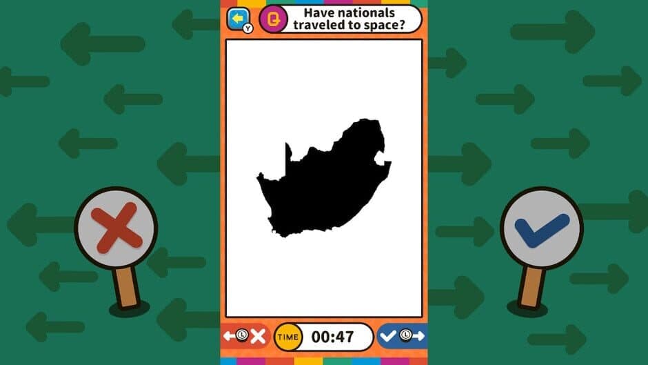 Скриншот 3 из Swipe Right or Left Geography Binary Quiz