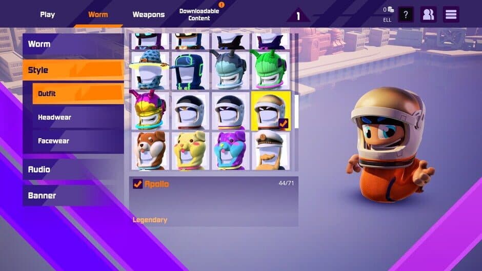 Скриншот 1 из Worms Rumble: Spaceworm and Alien Double Pack