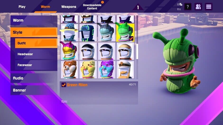 Скриншот 2 из Worms Rumble: Spaceworm and Alien Double Pack