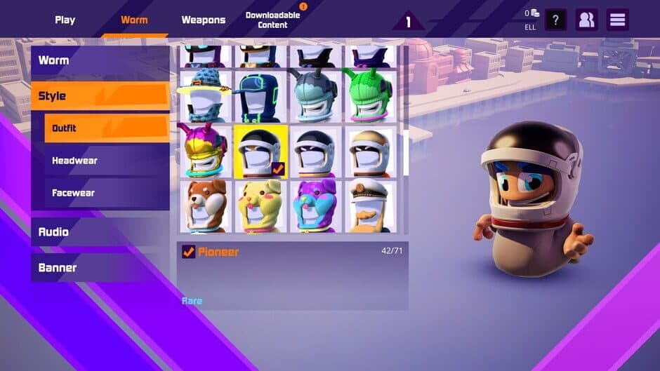 Скриншот 3 из Worms Rumble: Spaceworm and Alien Double Pack