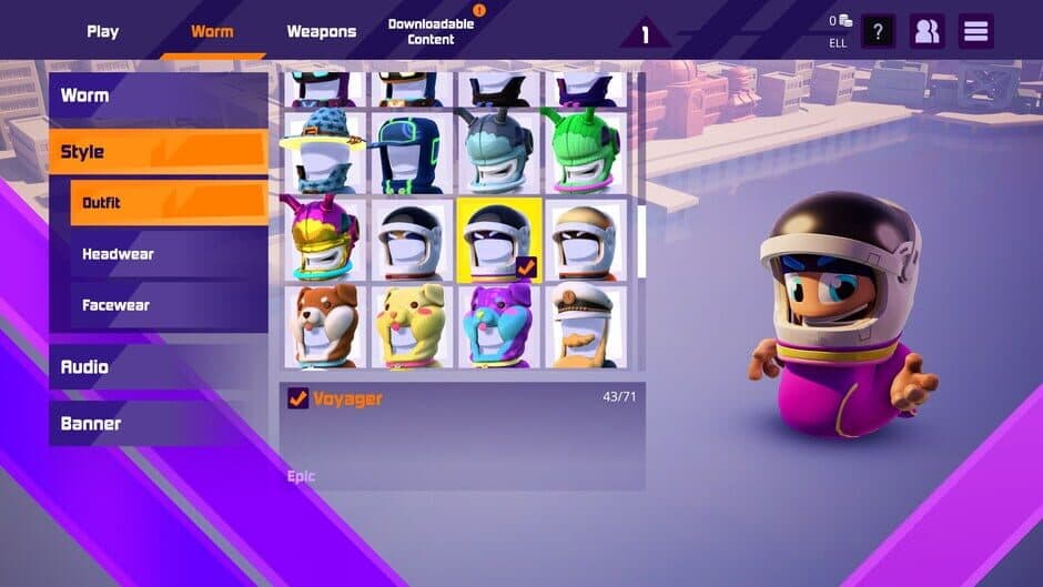 Скриншот 5 из Worms Rumble: Spaceworm and Alien Double Pack