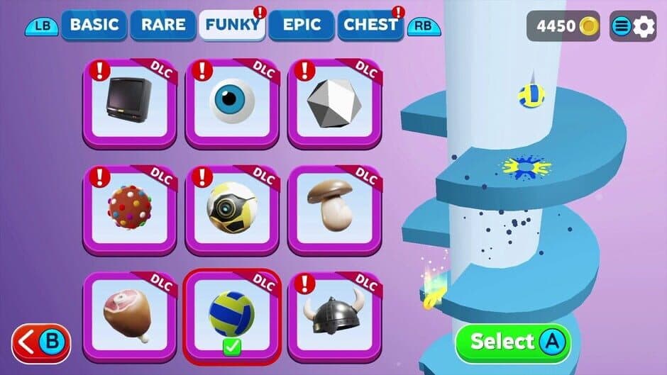 Скриншот 1 из Helix Jump: Party Skins