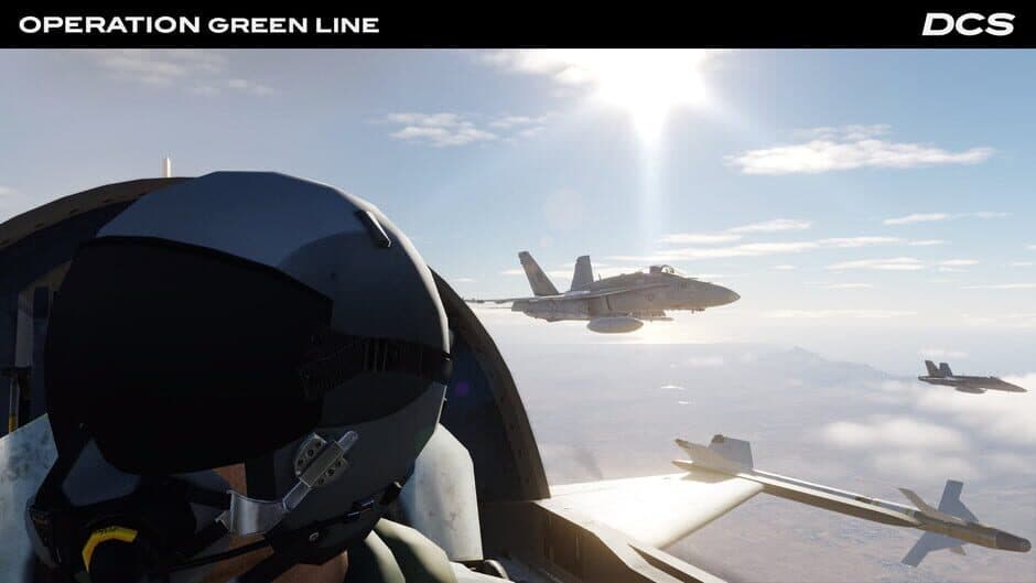 Скриншот 3 из DCS World: F/A-18C Operation Green Line by BADGER633