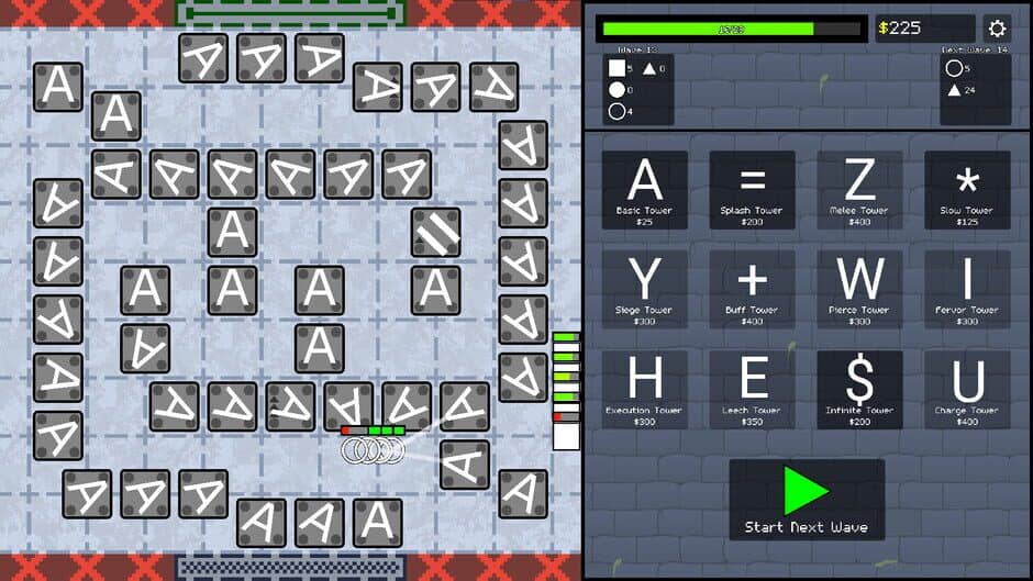 Скриншот 4 из ASCII Tower Defense