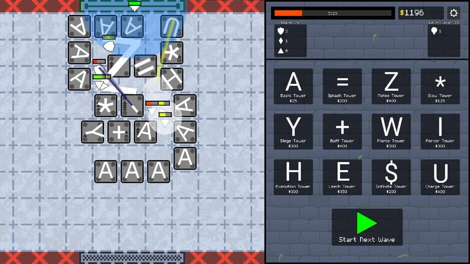 Скриншот 5 из ASCII Tower Defense
