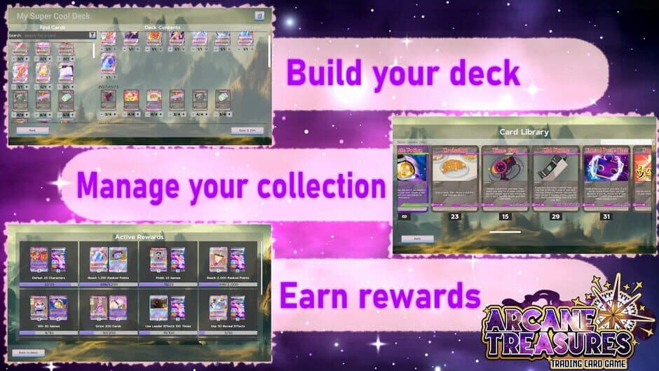 Скриншот 2 из Arcane Treasures: Trading Card Game