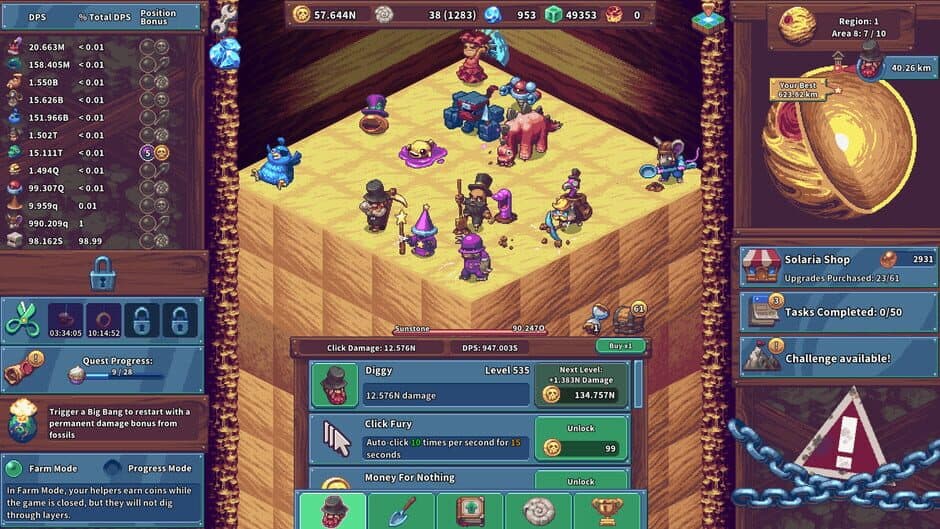 Скриншот 1 из Click Click Dig: Idle Mine