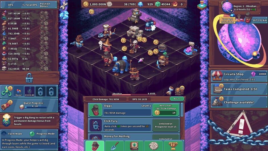 Скриншот 4 из Click Click Dig: Idle Mine