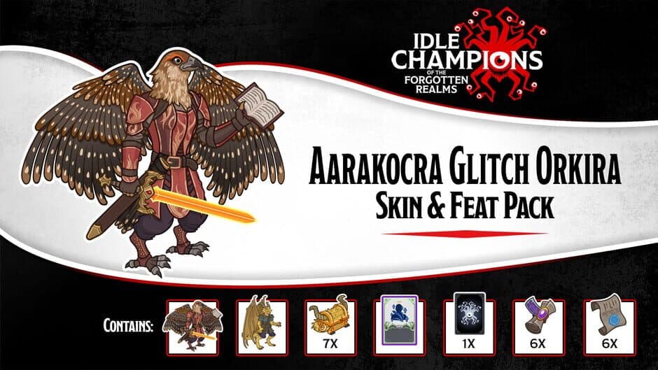 Скриншот 1 из Idle Champions: Aarakocra Glitch Orkira Skin & Feat Pack