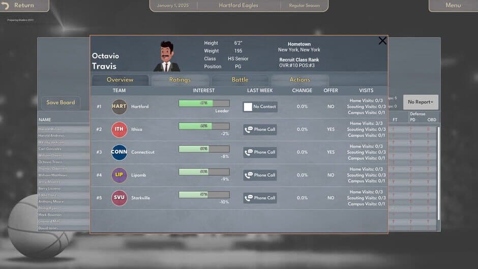 Скриншот 4 из College Basketball Manager