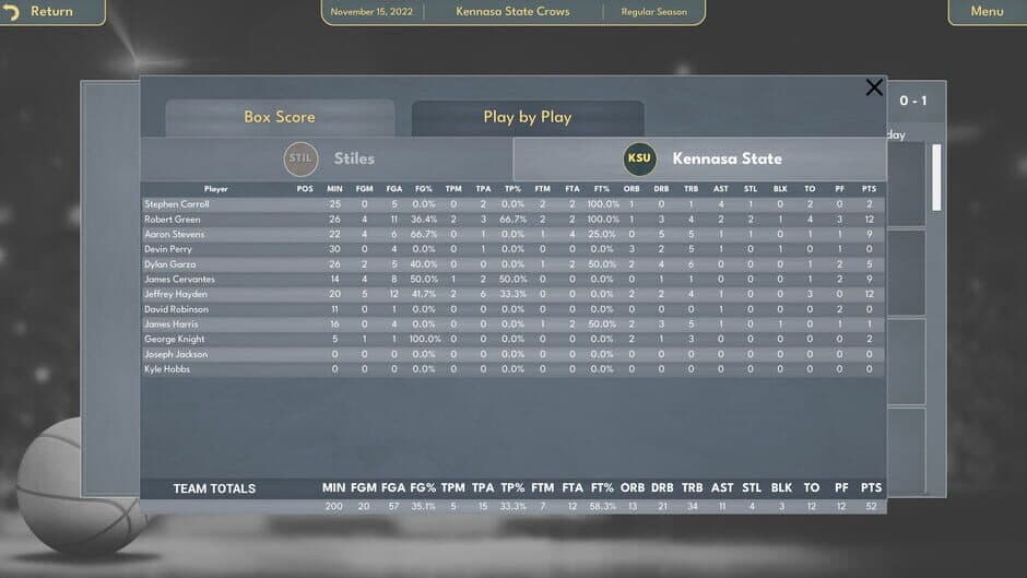Скриншот 9 из College Basketball Manager