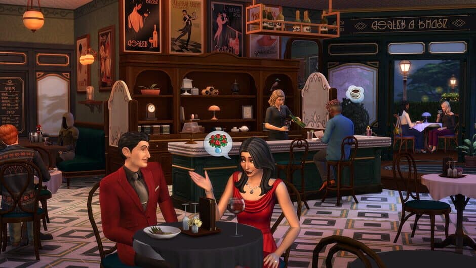 Скриншот 1 из The Sims 4: Cozy Bistro Kit