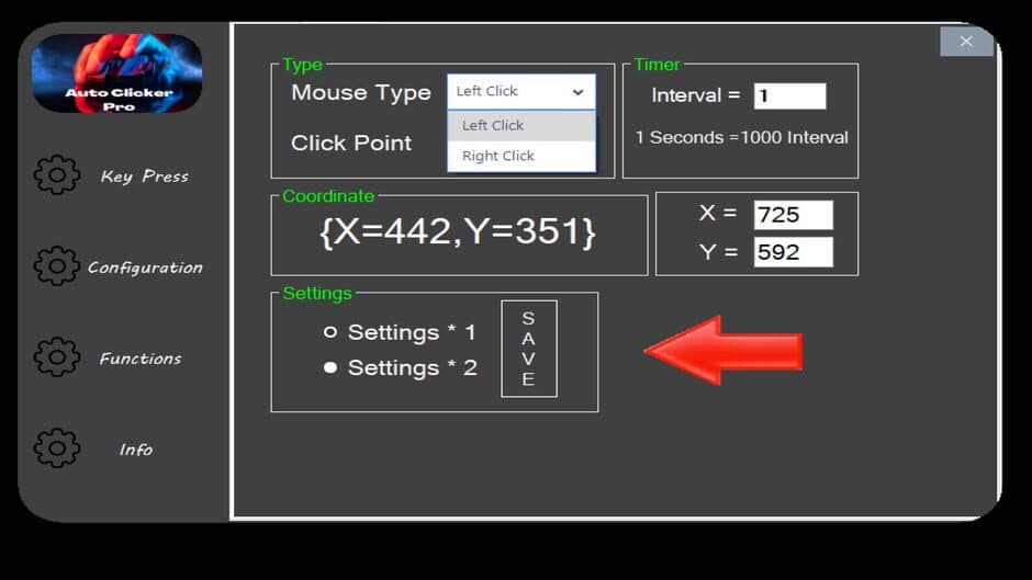 Скриншот 1 из Auto Clicker Pro