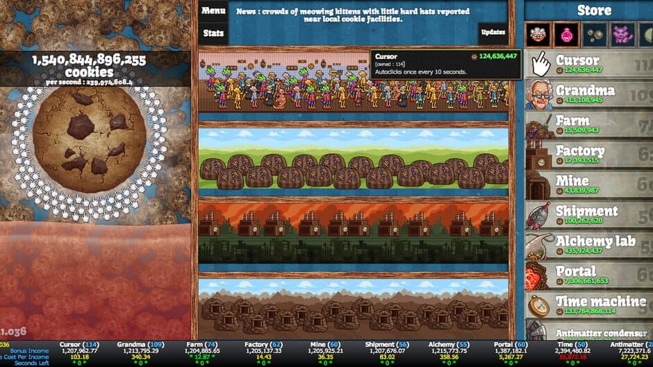 Скриншот 1 из Cookie Clicker