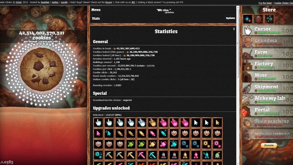 Скриншот 2 из Cookie Clicker