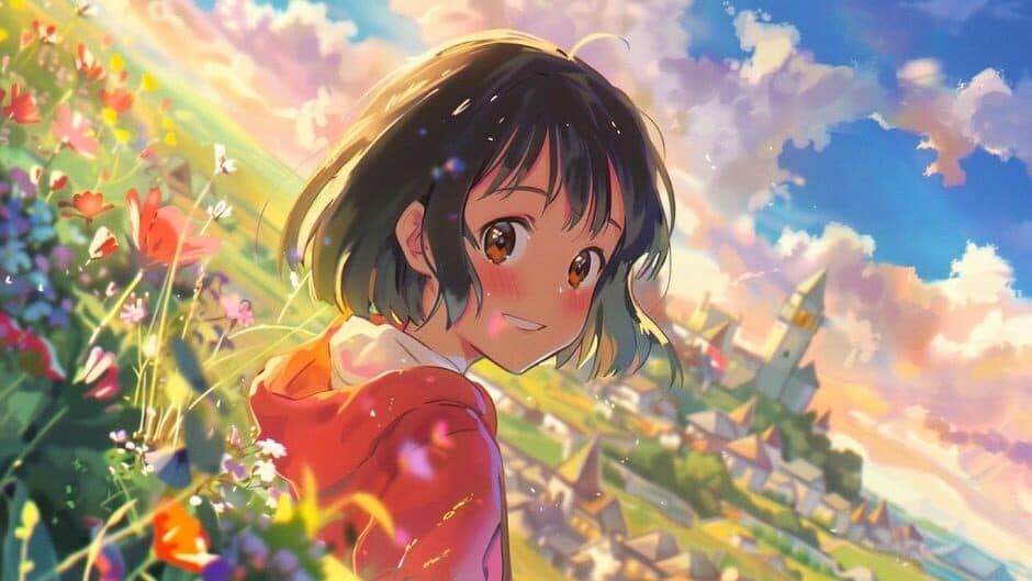 Скриншот 1 из Rainbow Ascend: Anime Girls Go Up