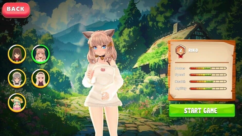 Скриншот 4 из Rainbow Ascend: Anime Girls Go Up