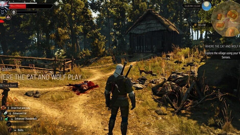 Скриншот 2 из The Witcher 3: Wild Hunt - New Quest 'Where the Cat and Wolf Play...'